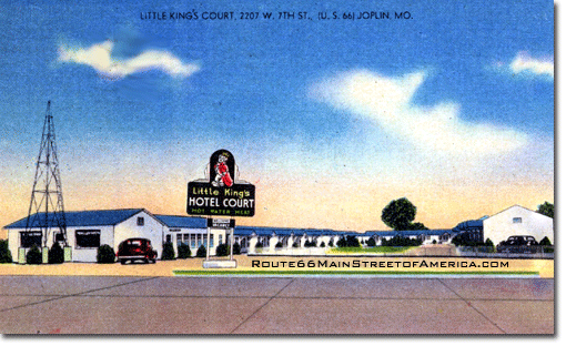 Motor court on U.S. Highway 66 in Missouri
